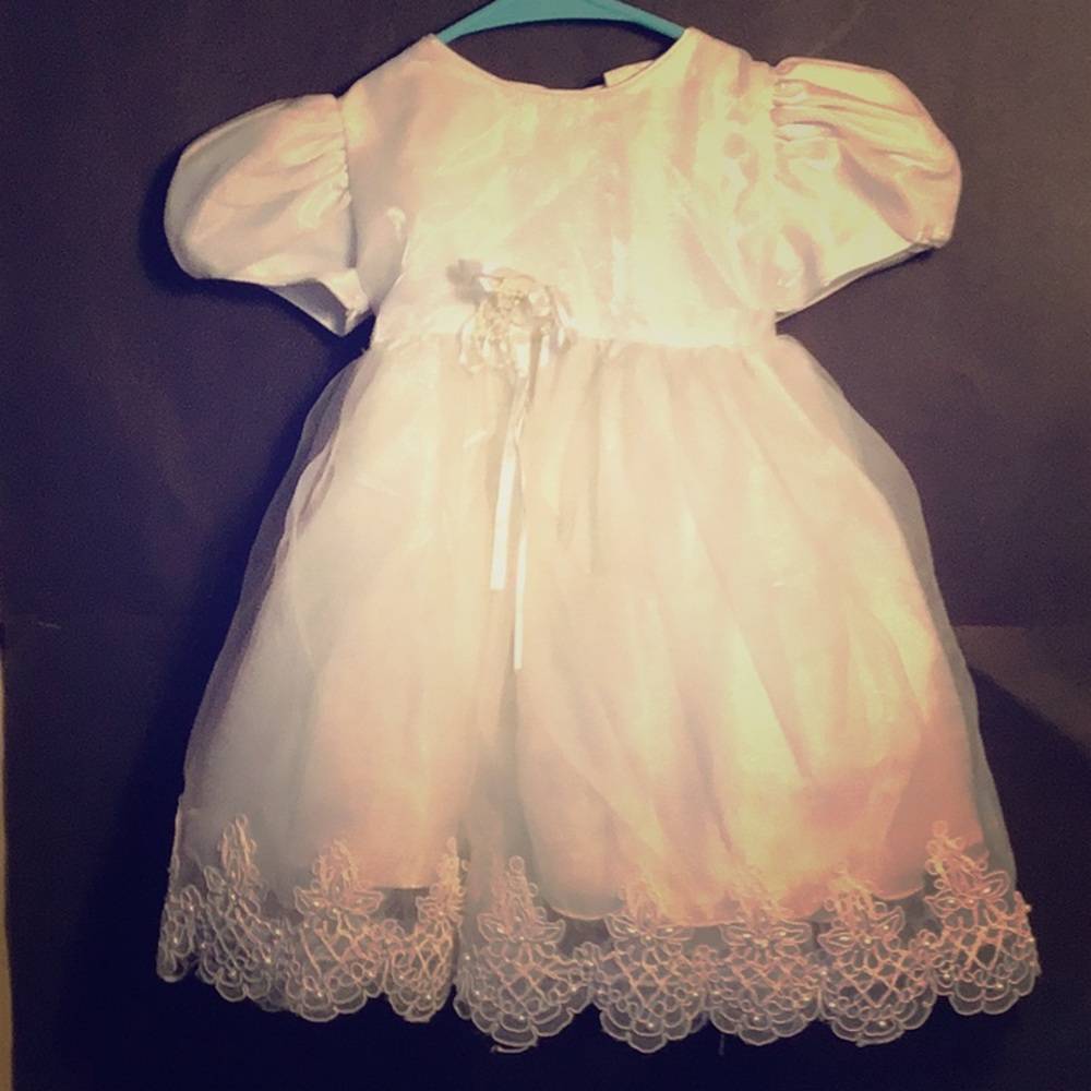 White tulle dress